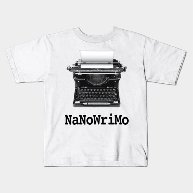 NaNoWriMo Kids T-Shirt by Buffyandrews